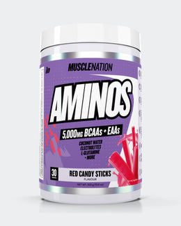 AMINOS + HYDRATION - Red Candy Sticks - 30 serves