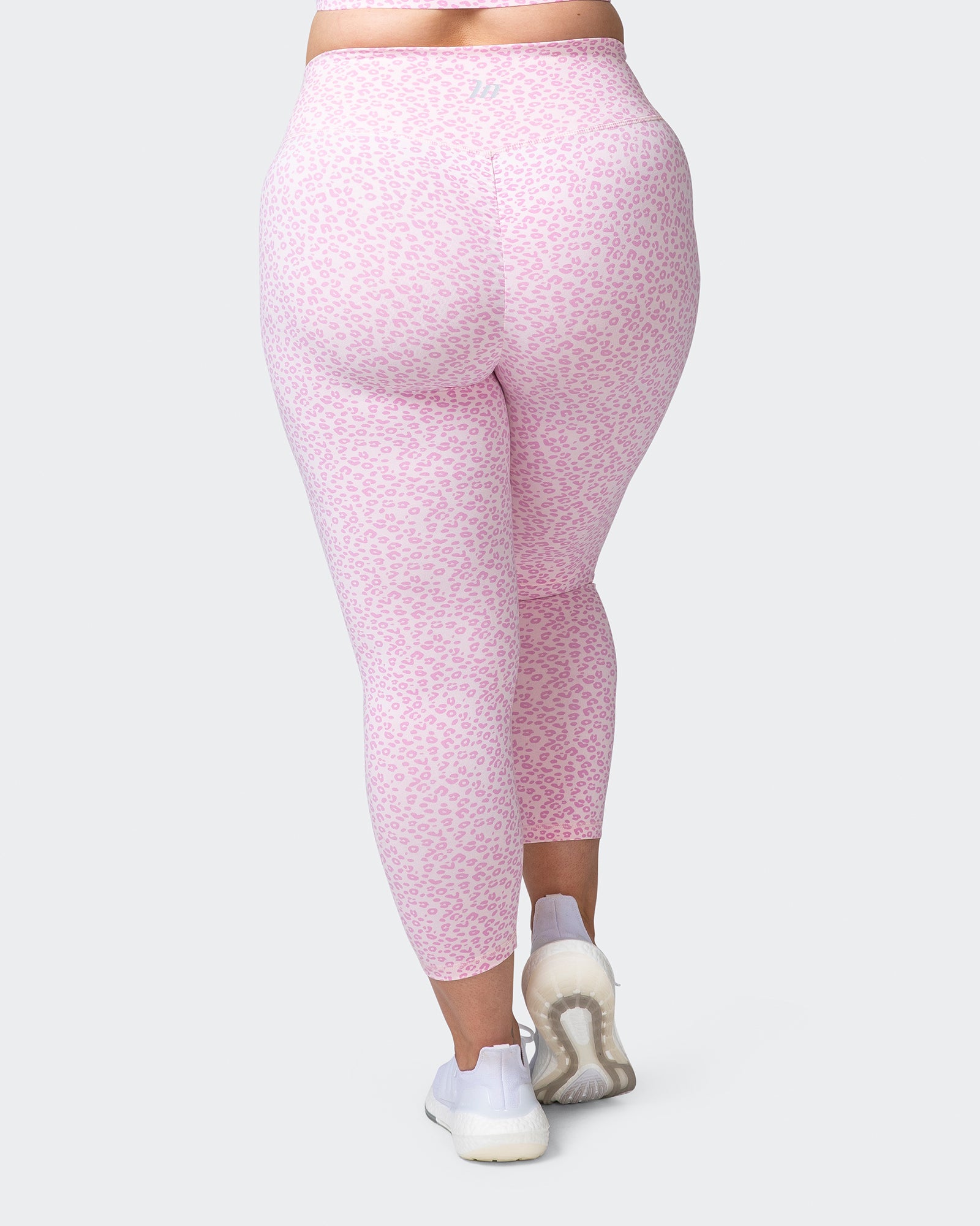 Signature Scrunch 7/8 Leggings - Rose Quartz Mini Cheetah Print