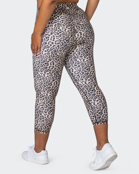 Signature Scrunch 7/8 Leggings - Yellow Leopard