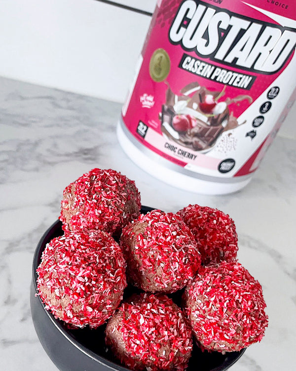 CHOC CHERRY PROTEIN BALLS