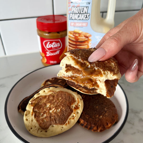 Biscoff Stuffed Pancakes