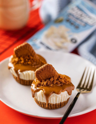 White Choc Biscoff Protein Cups