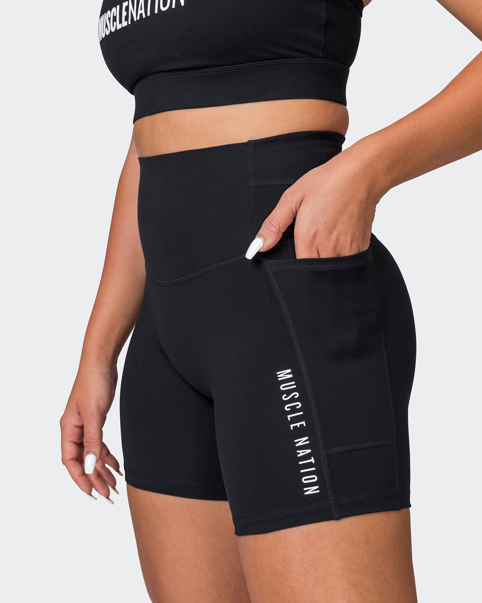 Unrivalled Everyday Pocket Bike Shorts - Black