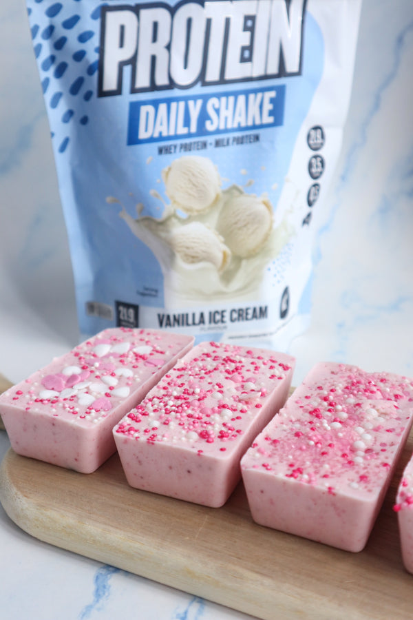 Valentine’s Day Strawberry Choc Chip Ice Cream Bars