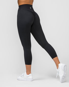 Signature Scrunch 7/8 Leggings - Black